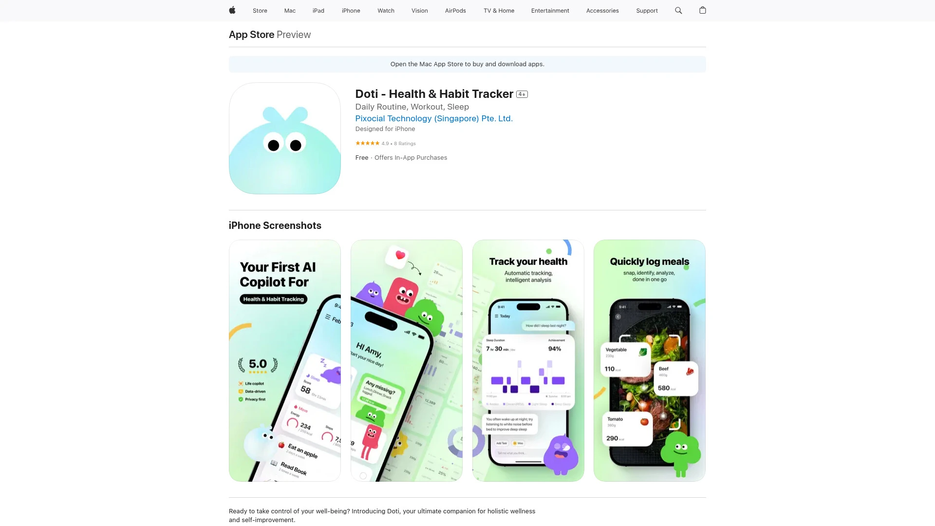 Doti - Health & Habit Tracker - AI Tool Ocean