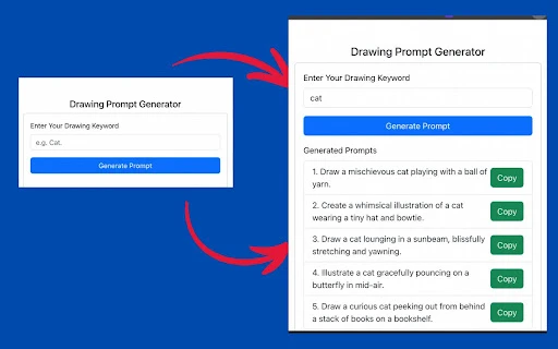 Drawing Prompts Generator - Chrome Extension - AI Tool Ocean