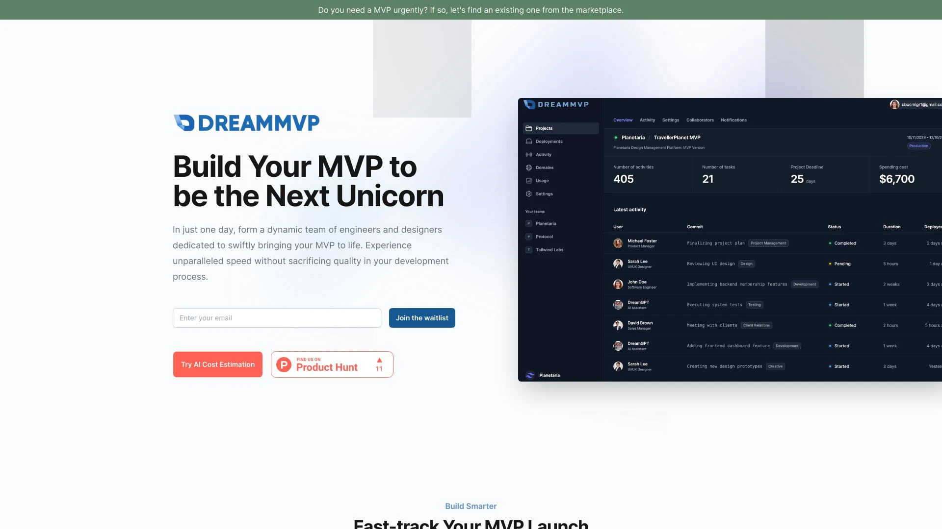 DreamMVP - AI Tool Ocean