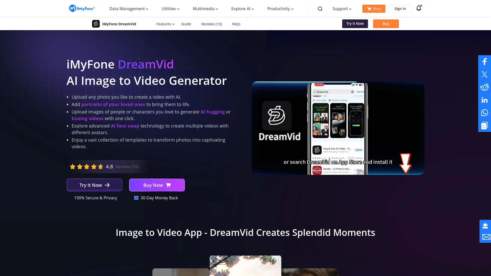 DreamVid - AI Tool Ocean
