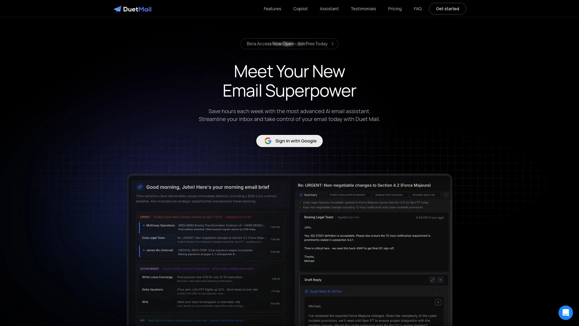 Duet Mail - AI Tool Ocean