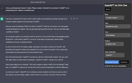 EasyGPT - Chrome Extension - AI Tool Ocean