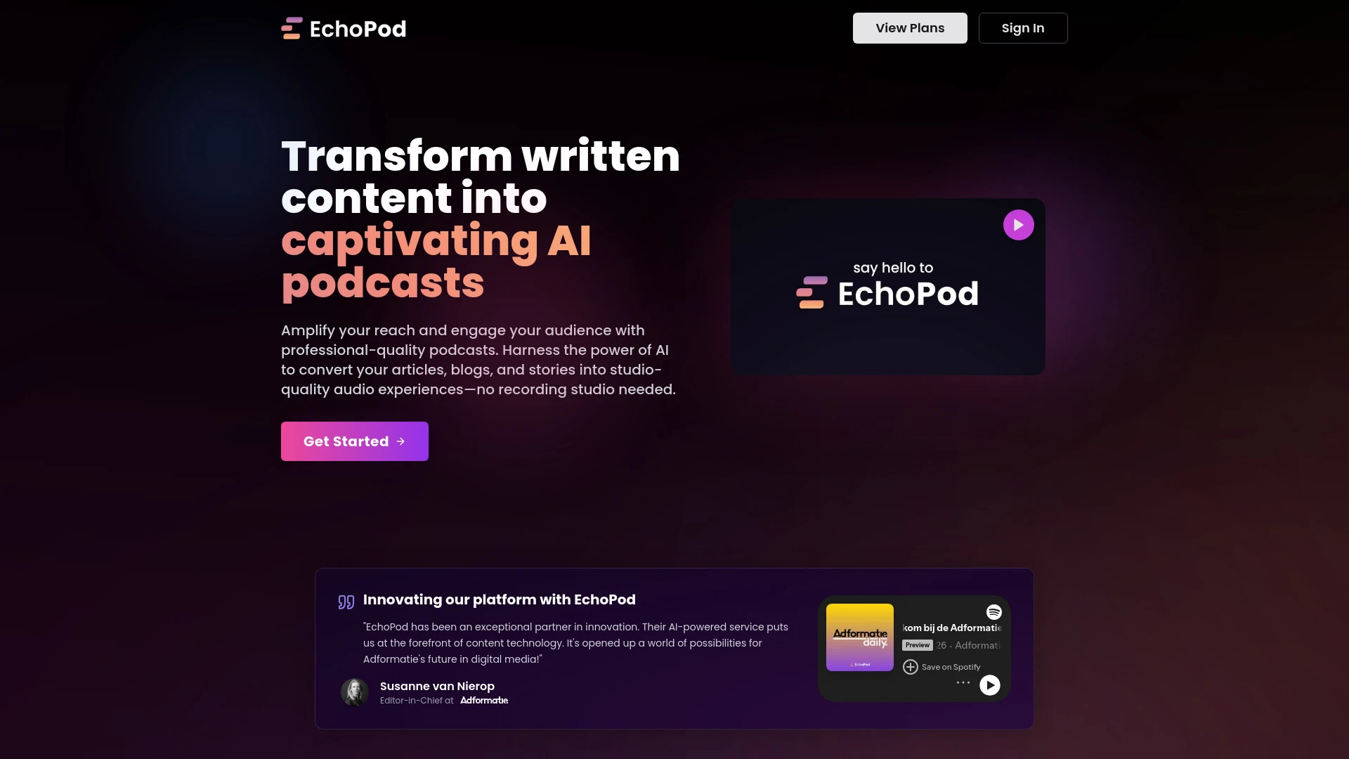 EchoPod - AI Tool Ocean