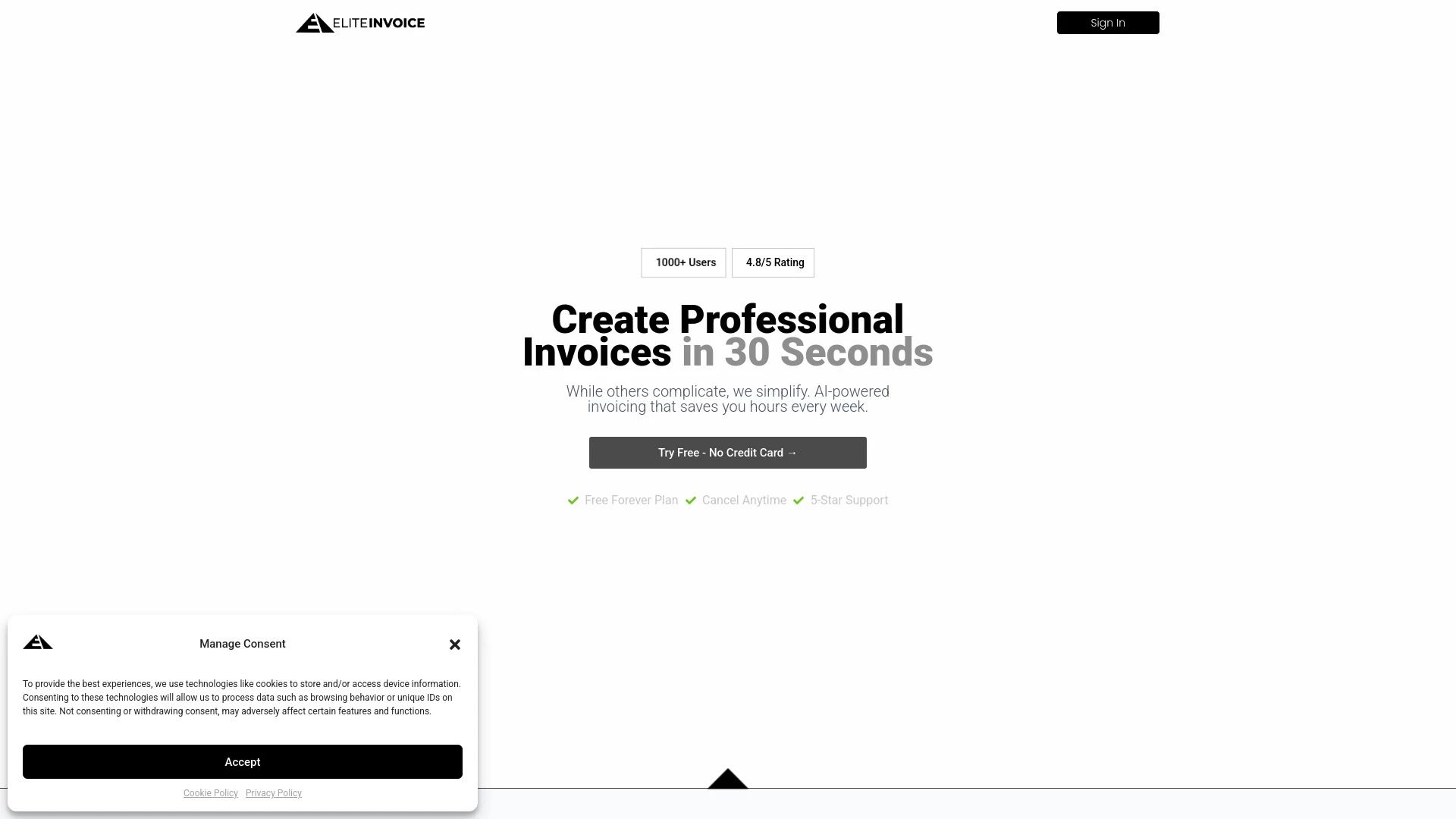 EliteInvoice - AI Tool Ocean