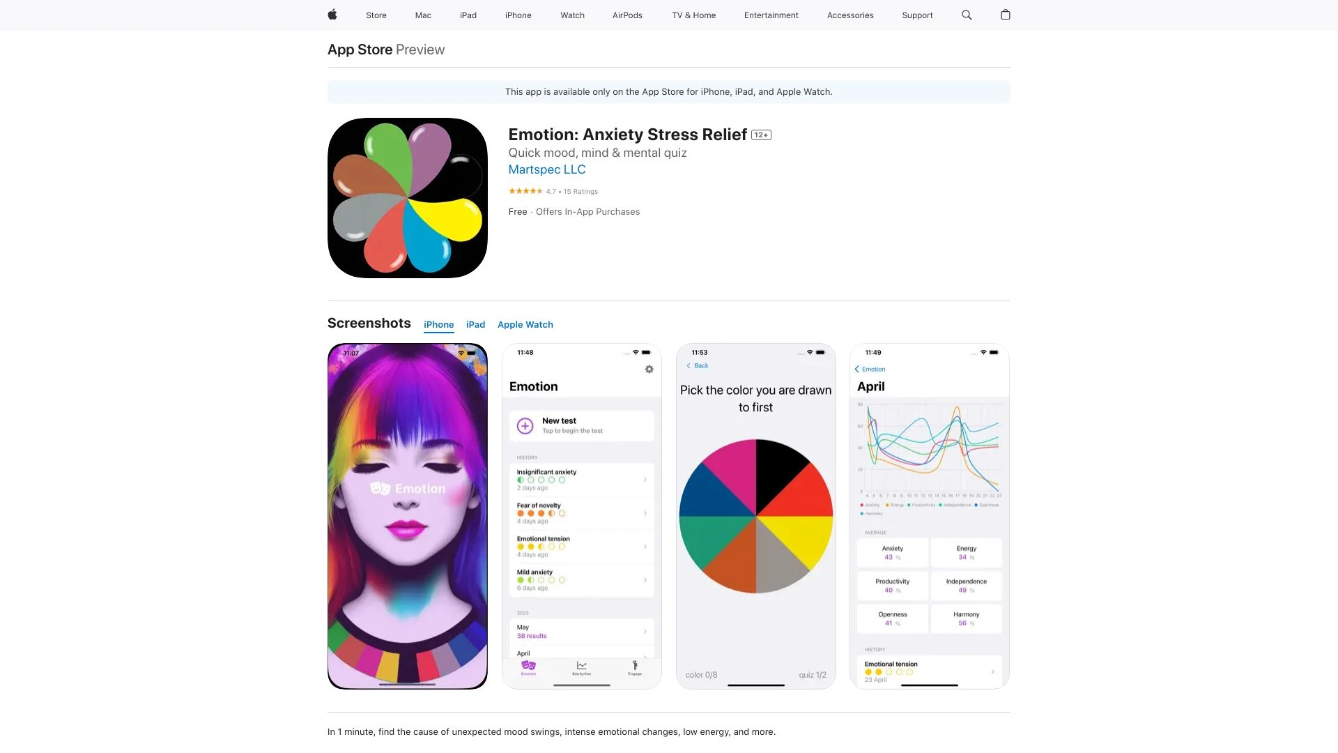Emotion: Anxiety Stress Relief - AI Tool Ocean