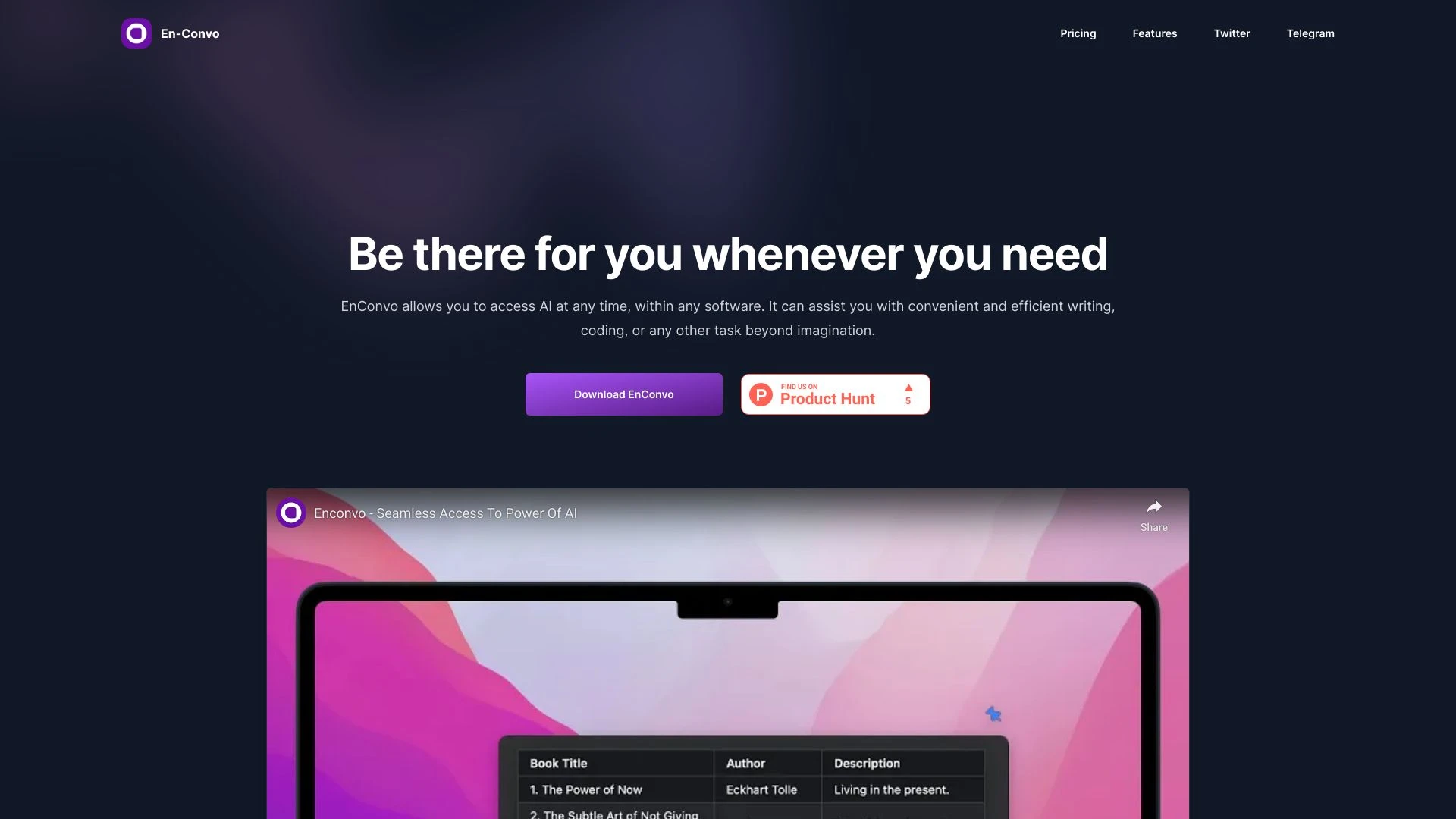 EnConvo - AI Tool Ocean