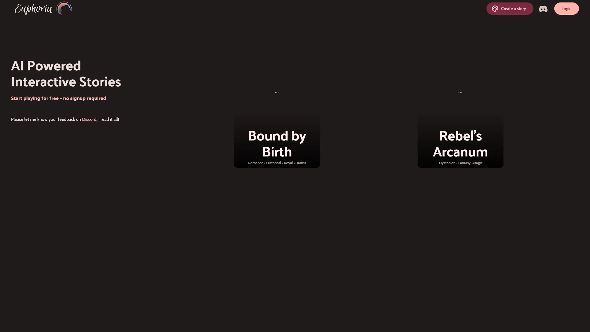 Euphoria Stories - AI Tool Ocean