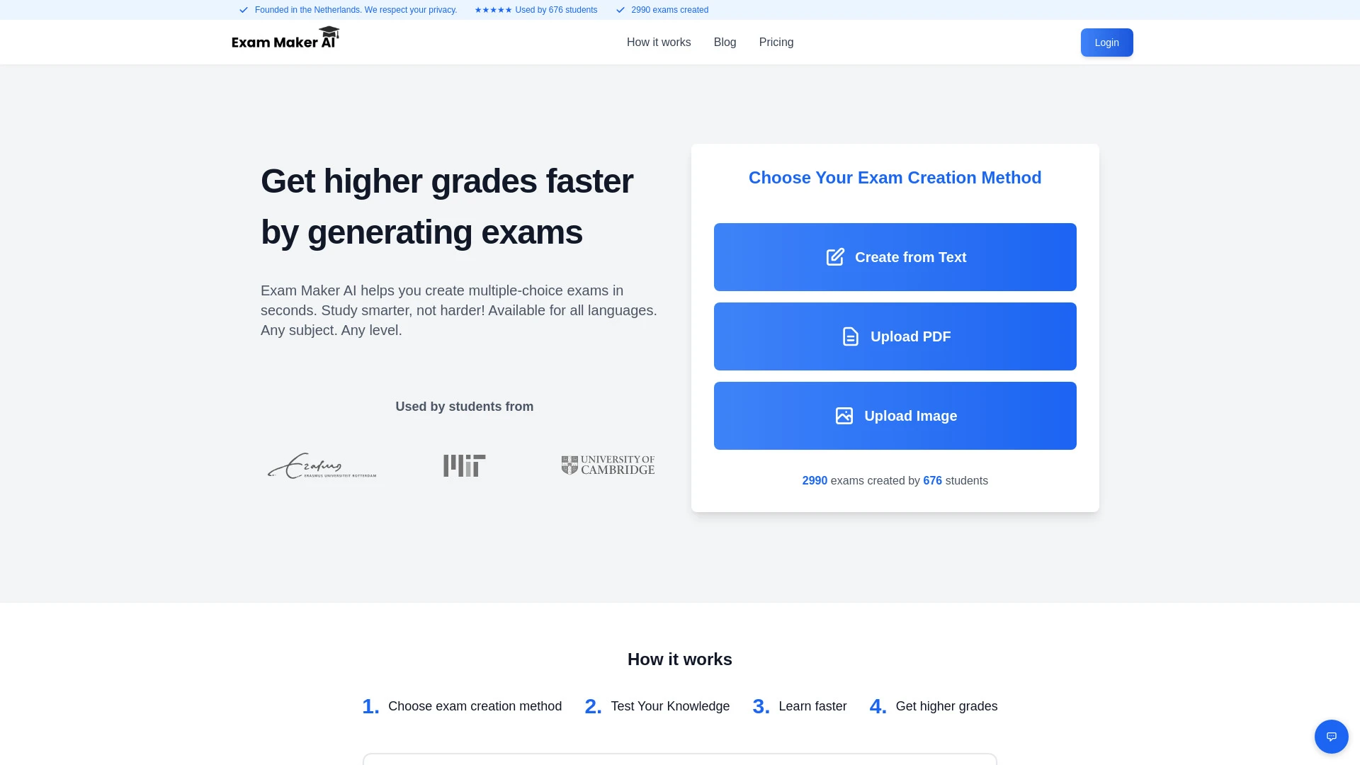 Exam Maker AI - AI Tool Ocean