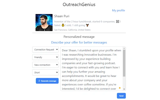Experience Ultra-personalized LinkedIn outreach, powered by AI - Chrome Extension - AI Tool Ocean
