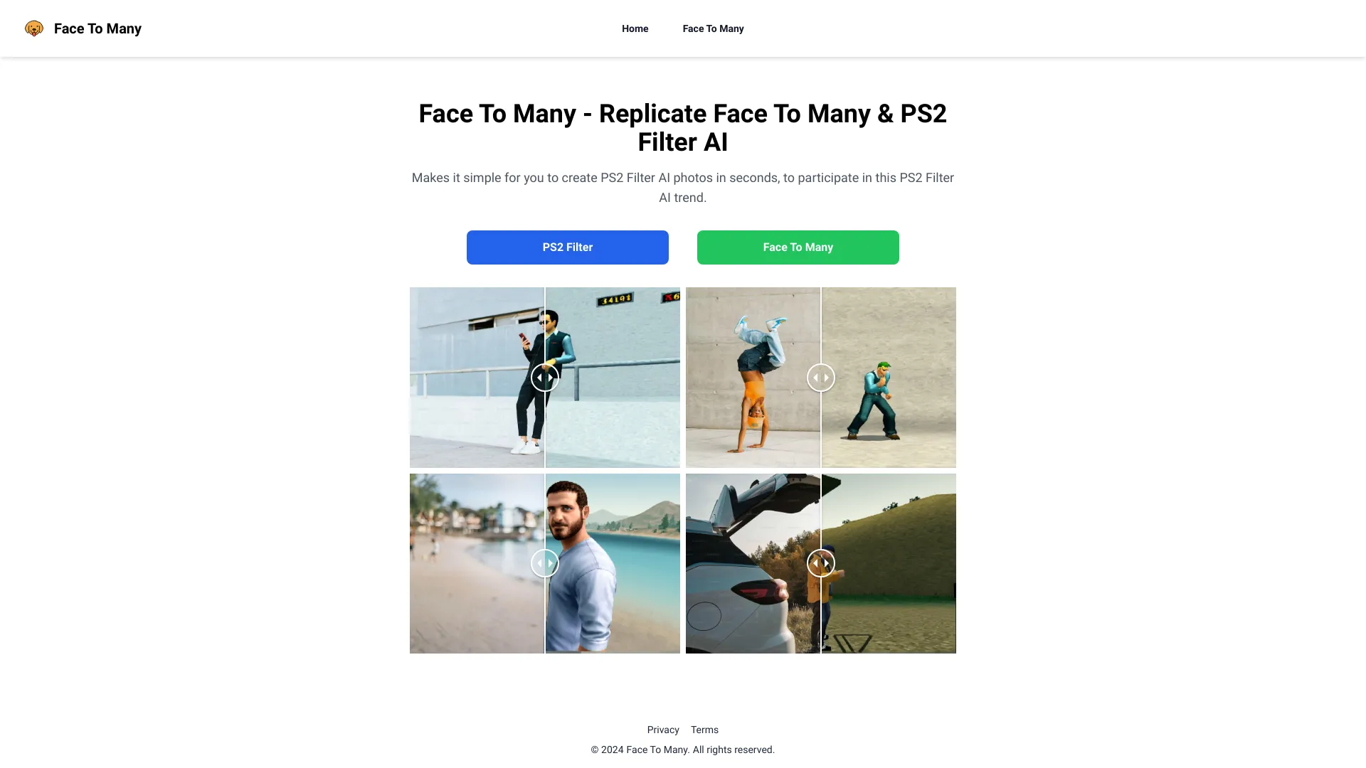 Face to Many - AI Tool Ocean
