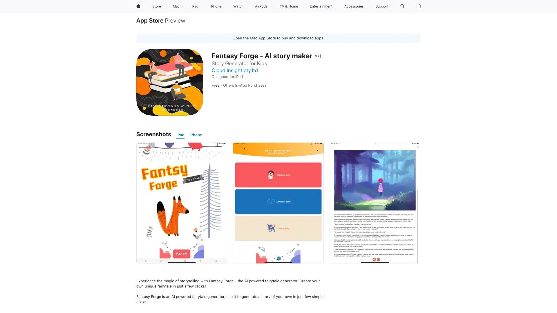 Fantasy Forge - AI story maker - AI Tool Ocean