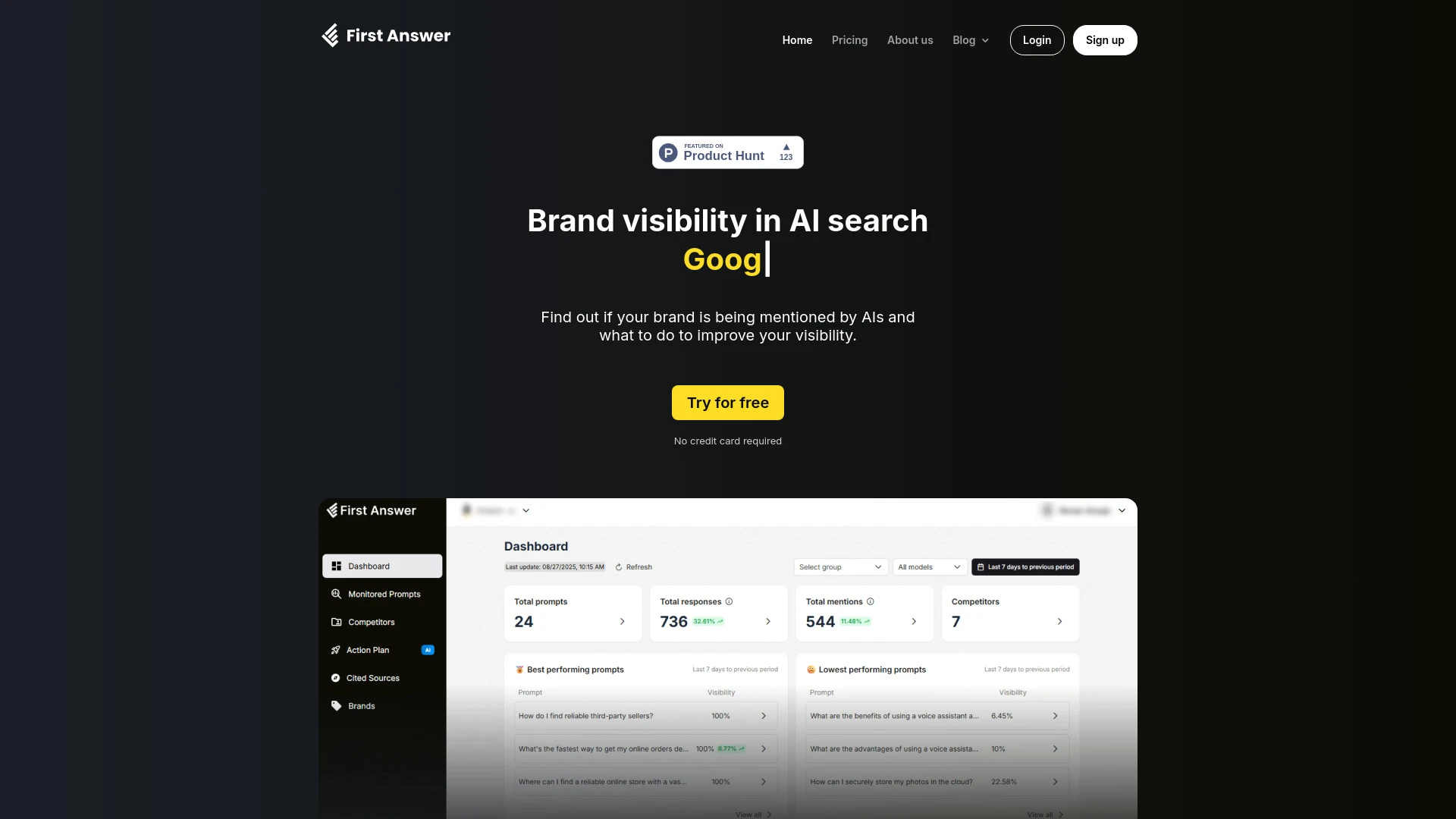 First Answer AI - AI Tool Ocean
