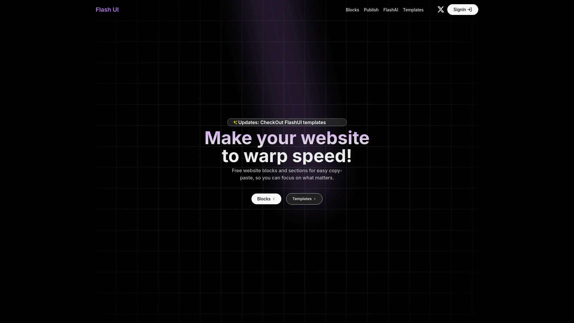 Flash UI - AI Tool Ocean