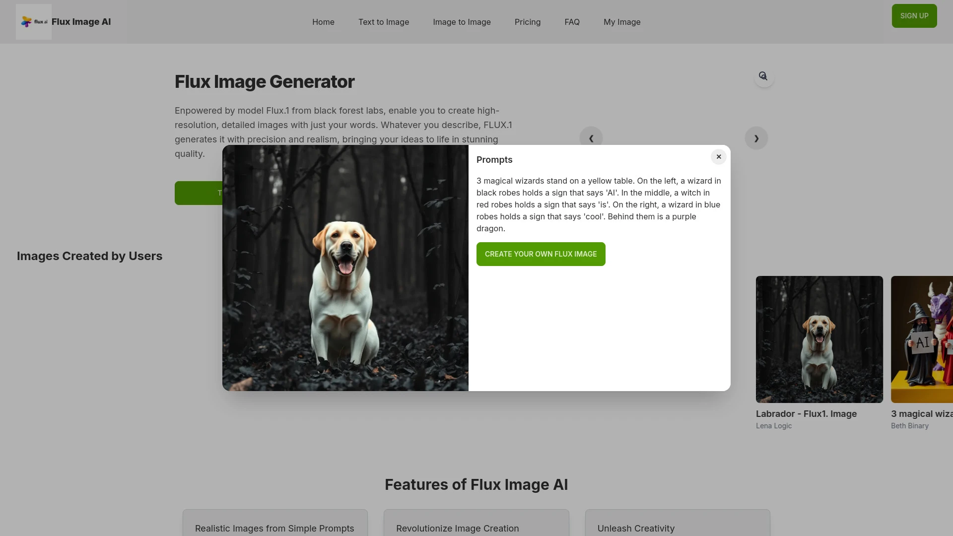 Flux Image AI Generator - AI Tool Ocean