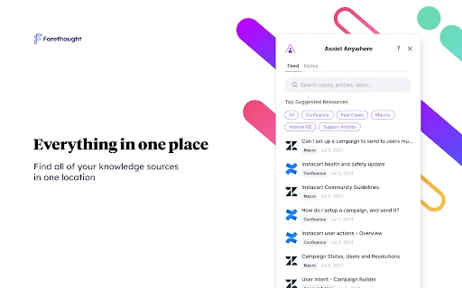 Forethought Assist - Chrome Extension - AI Tool Ocean