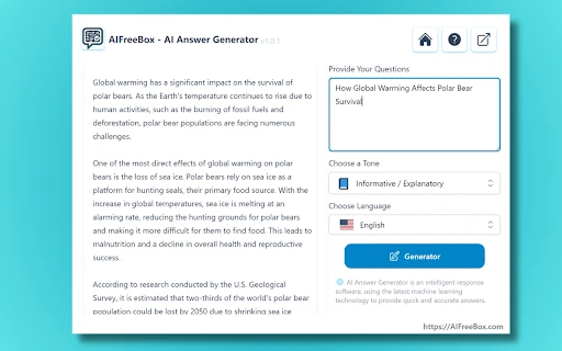Free AI Answer Generator - Chrome Extension - AI Tool Ocean
