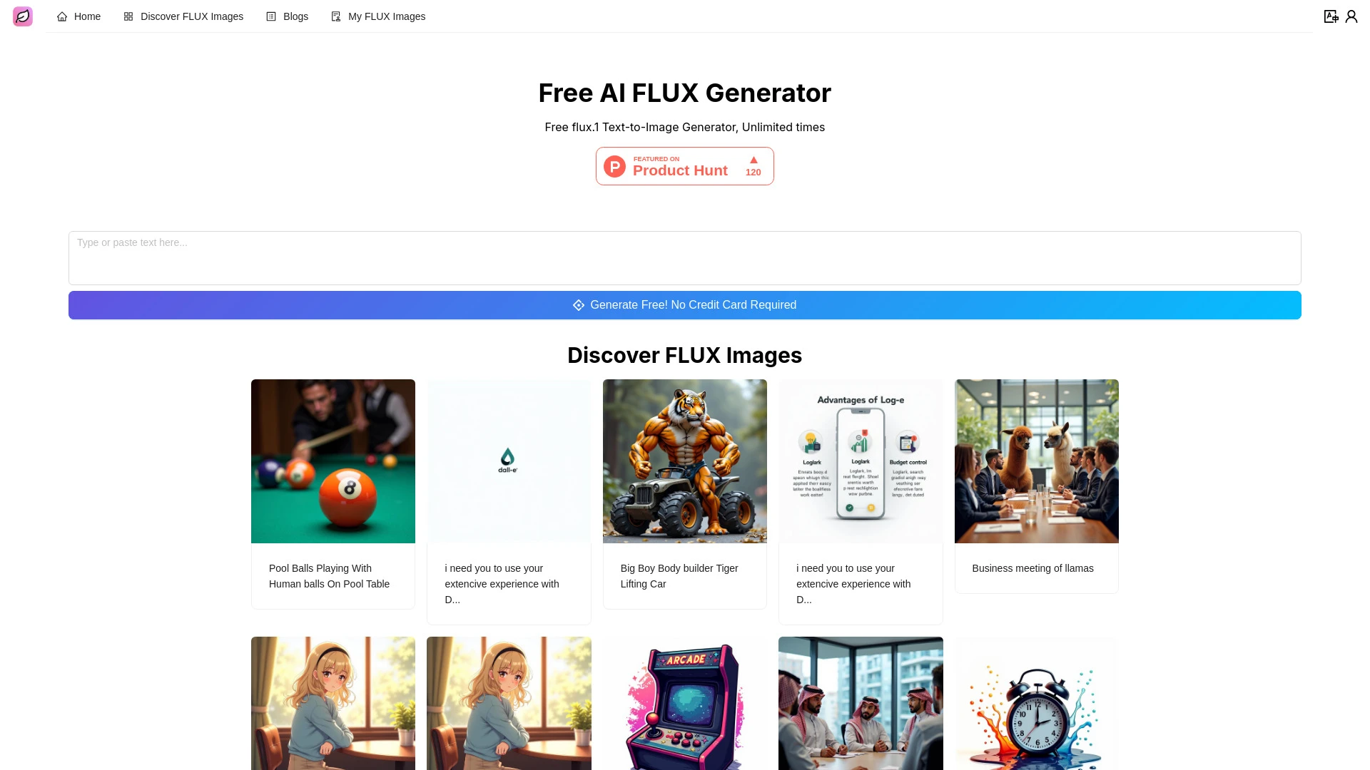 Free AI FLUX Image Generator - AI Tool Ocean