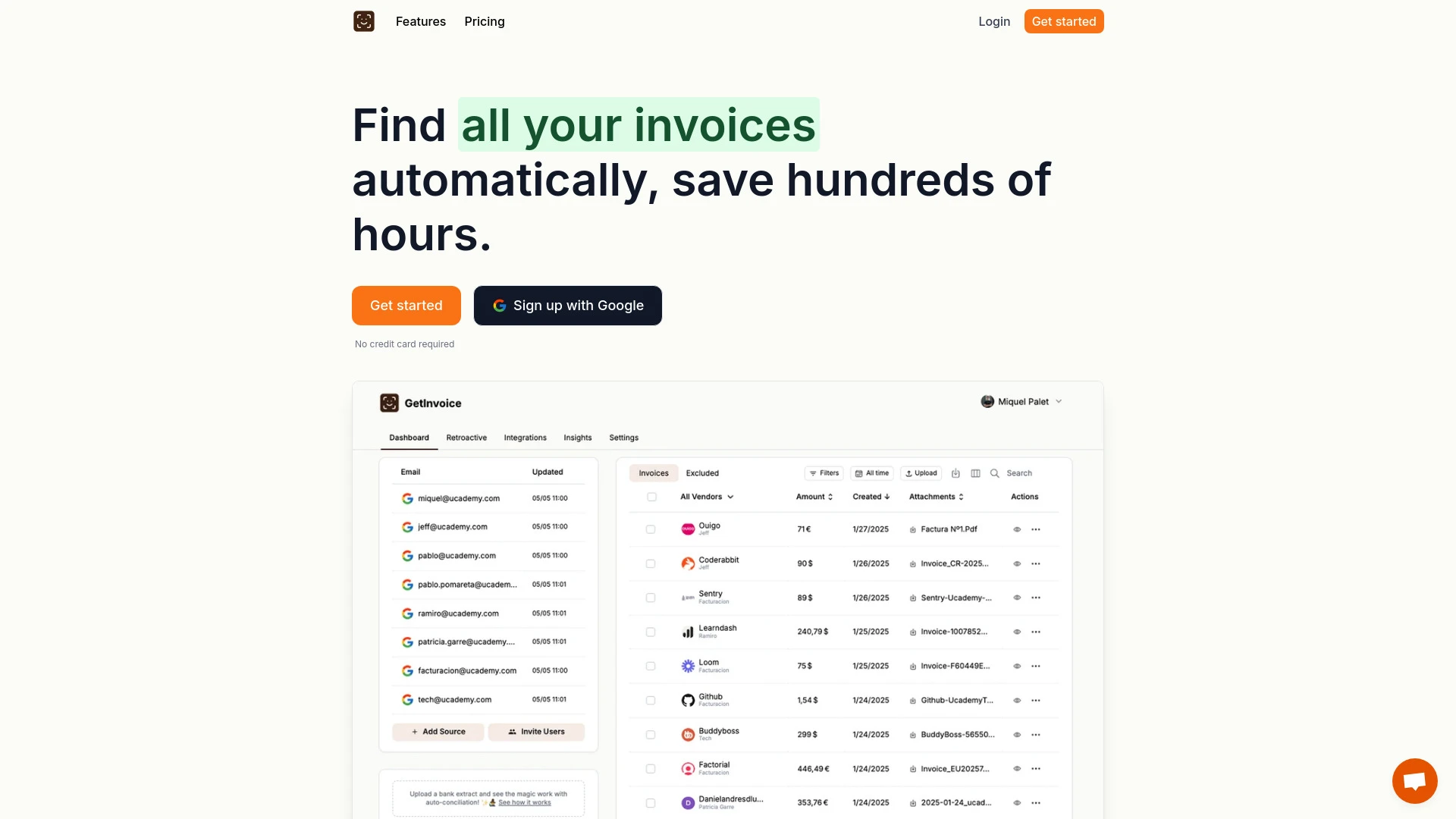 GetInvoice - AI Tool Ocean