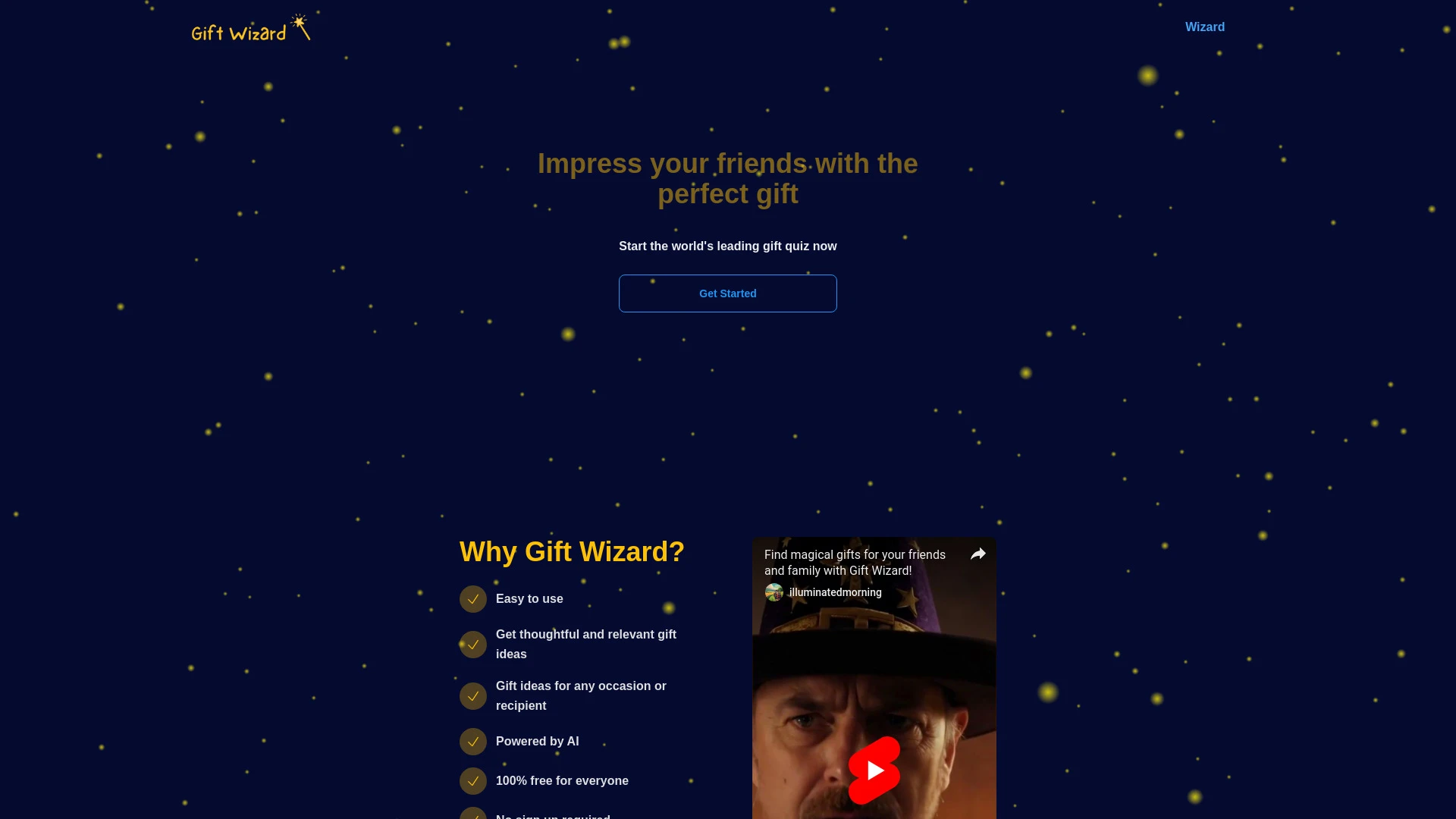 Gift Wizard - AI Tool Ocean
