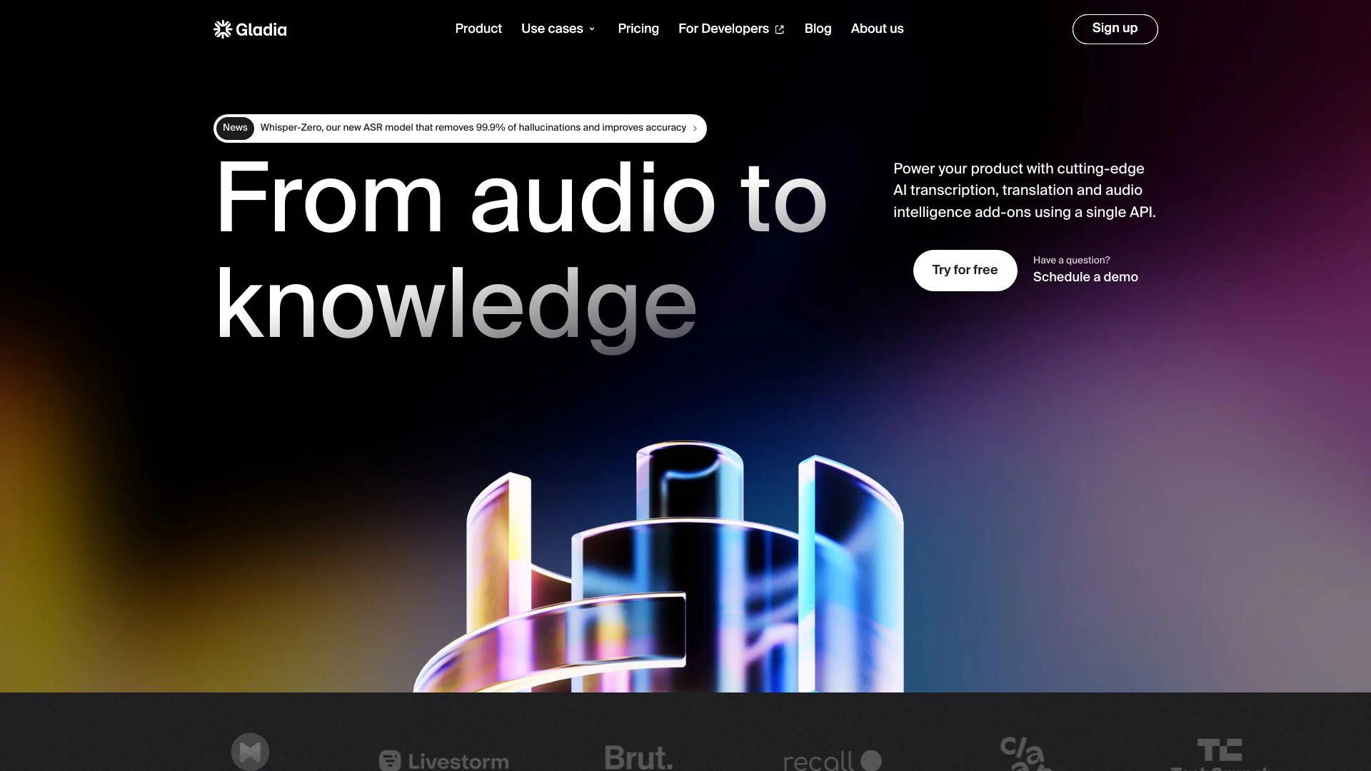 Gladia - AI Tool Ocean