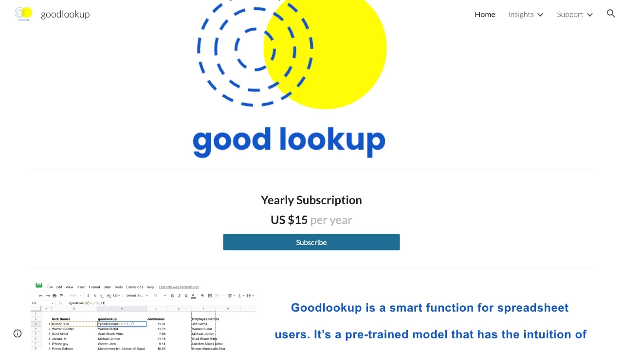 Goodlookup - AI Tool Ocean