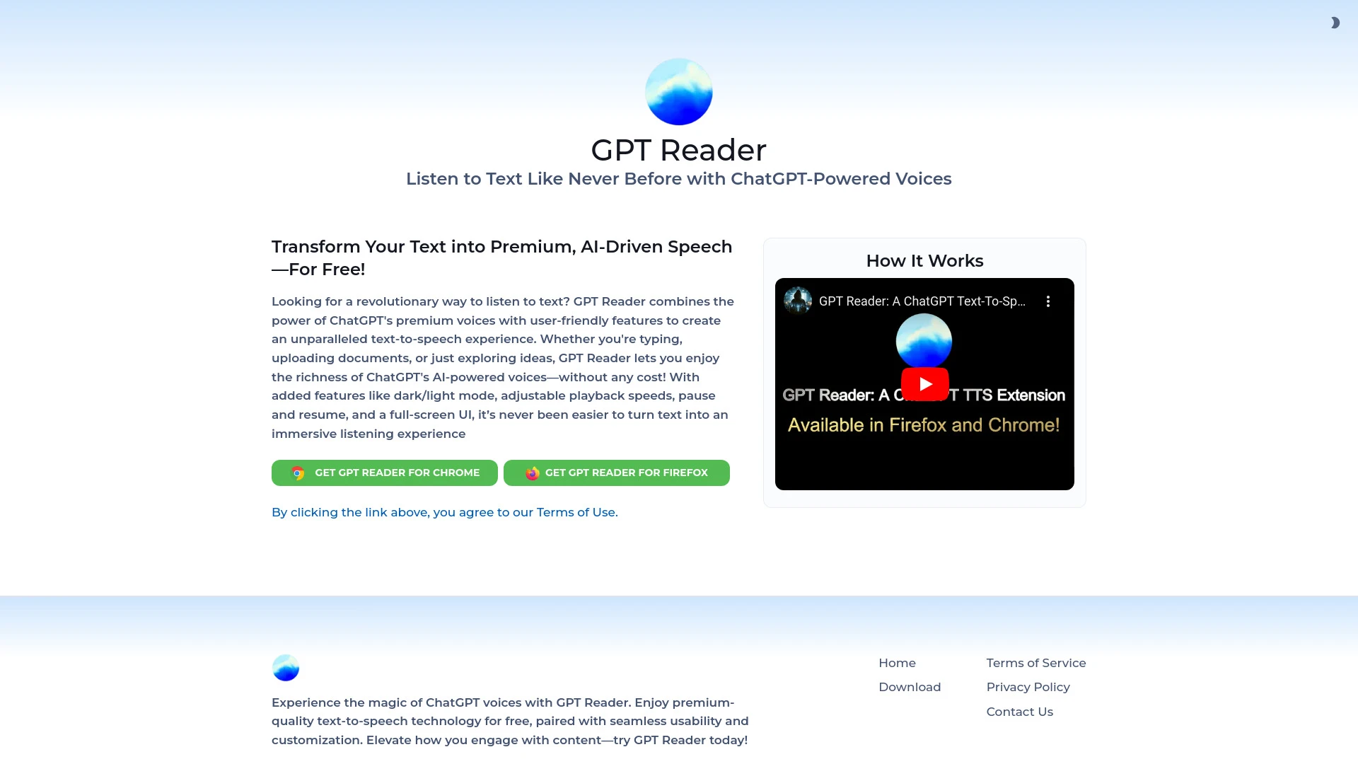 GPT Reader - AI Tool Ocean