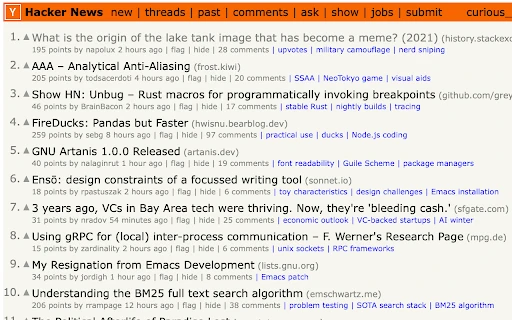 Hacker News AI Tag Navigator - Chrome Extension - AI Tool Ocean