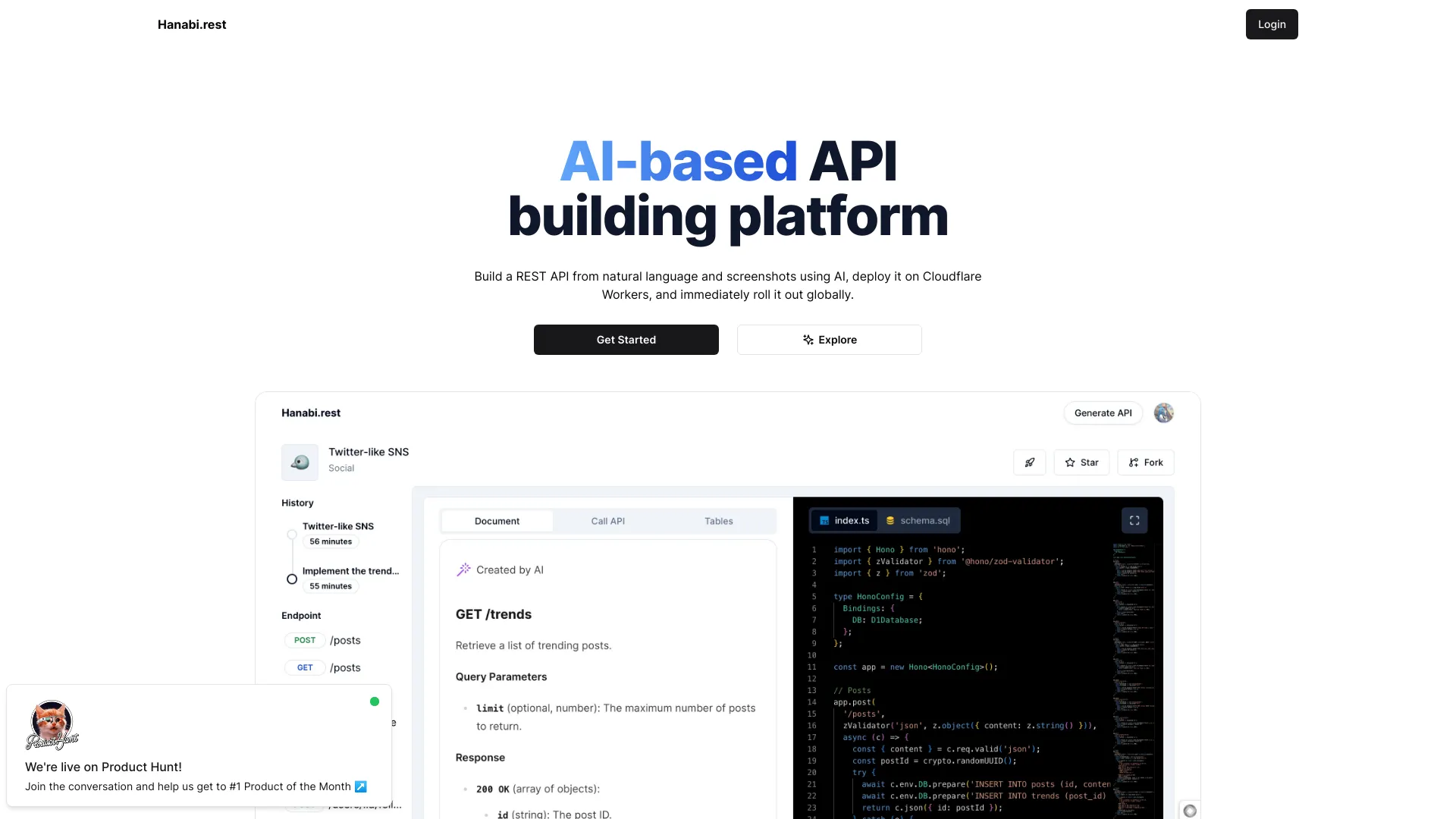 Hanabi.rest - AI Tool Ocean
