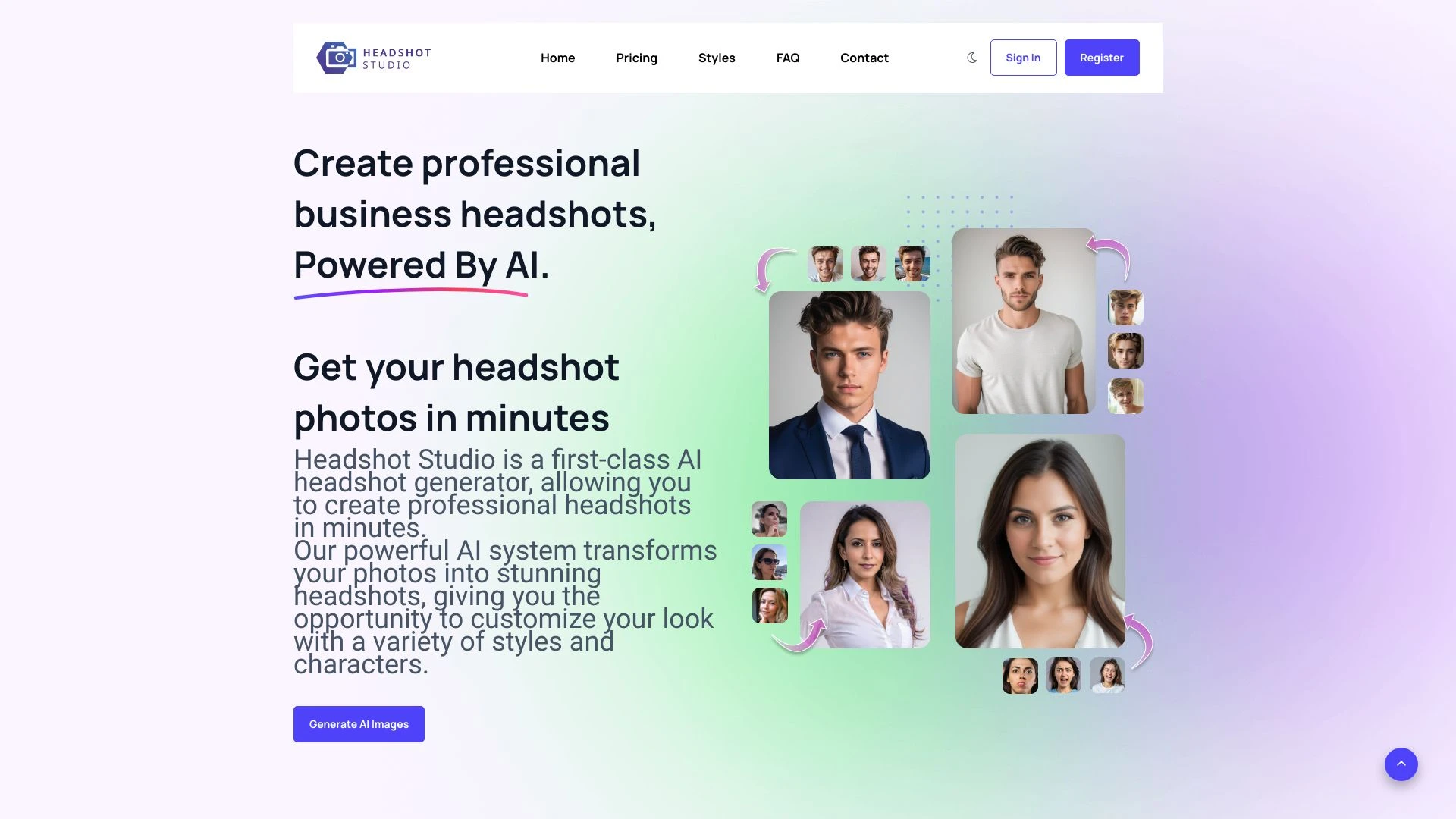 Headshot Studio - AI Tool Ocean