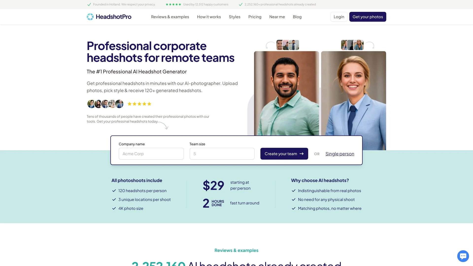 HeadshotPro - AI Tool Ocean