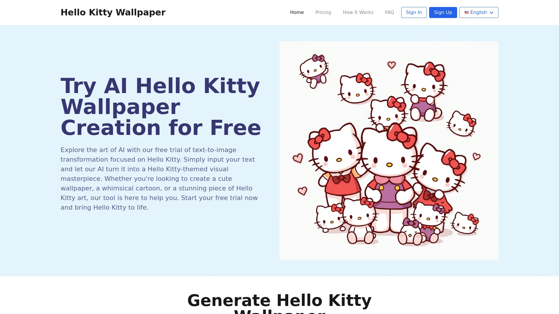 Hello Kitty Wallpaper AI - AI Tool Ocean