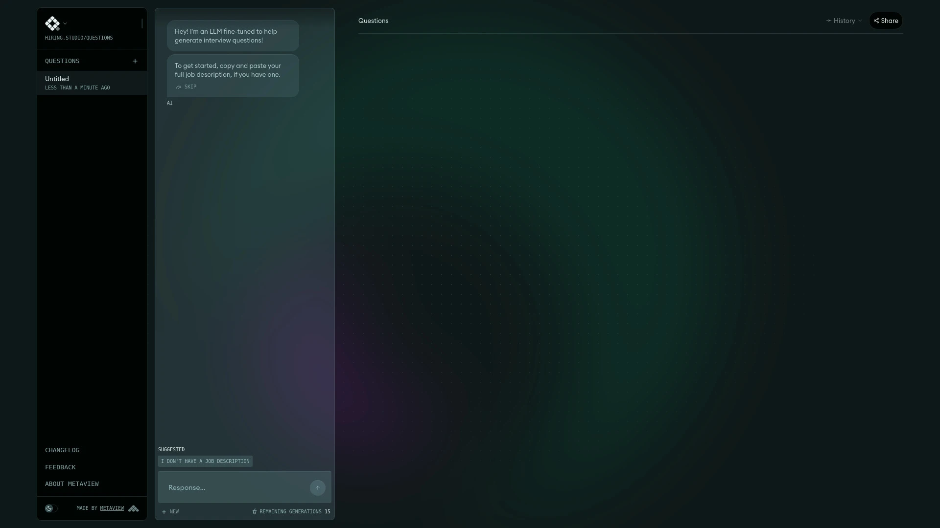 Hiring Studio by Metaview - AI Tool Ocean