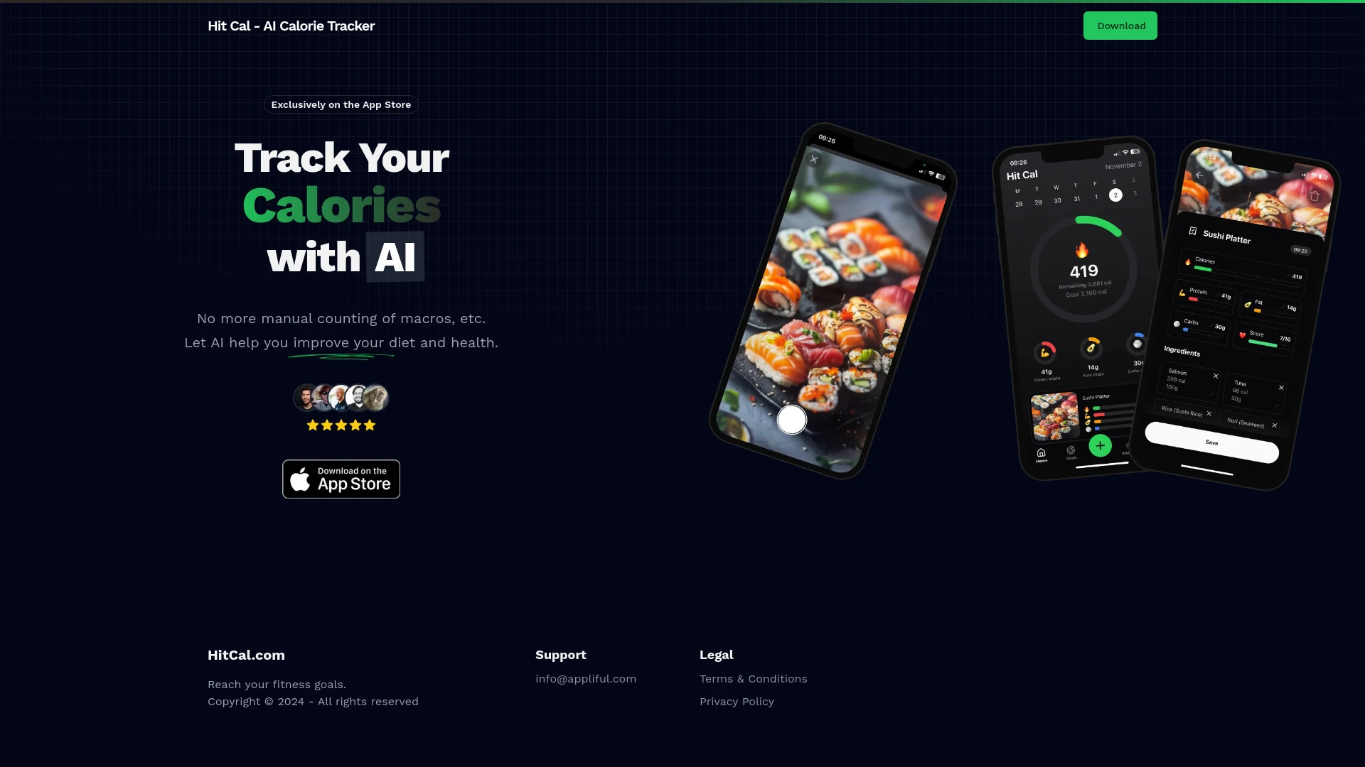 Hit Cal - AI Calorie Tracker - AI Tool Ocean