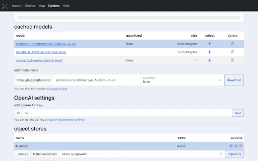Hugging Face Text Embeddings Experiment - Chrome Extension - AI Tool Ocean