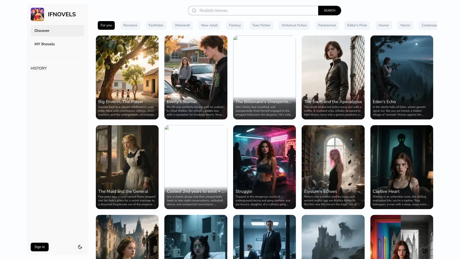 IFNovels - AI Tool Ocean