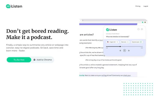 iListen.ai - Chrome Extension - AI Tool Ocean
