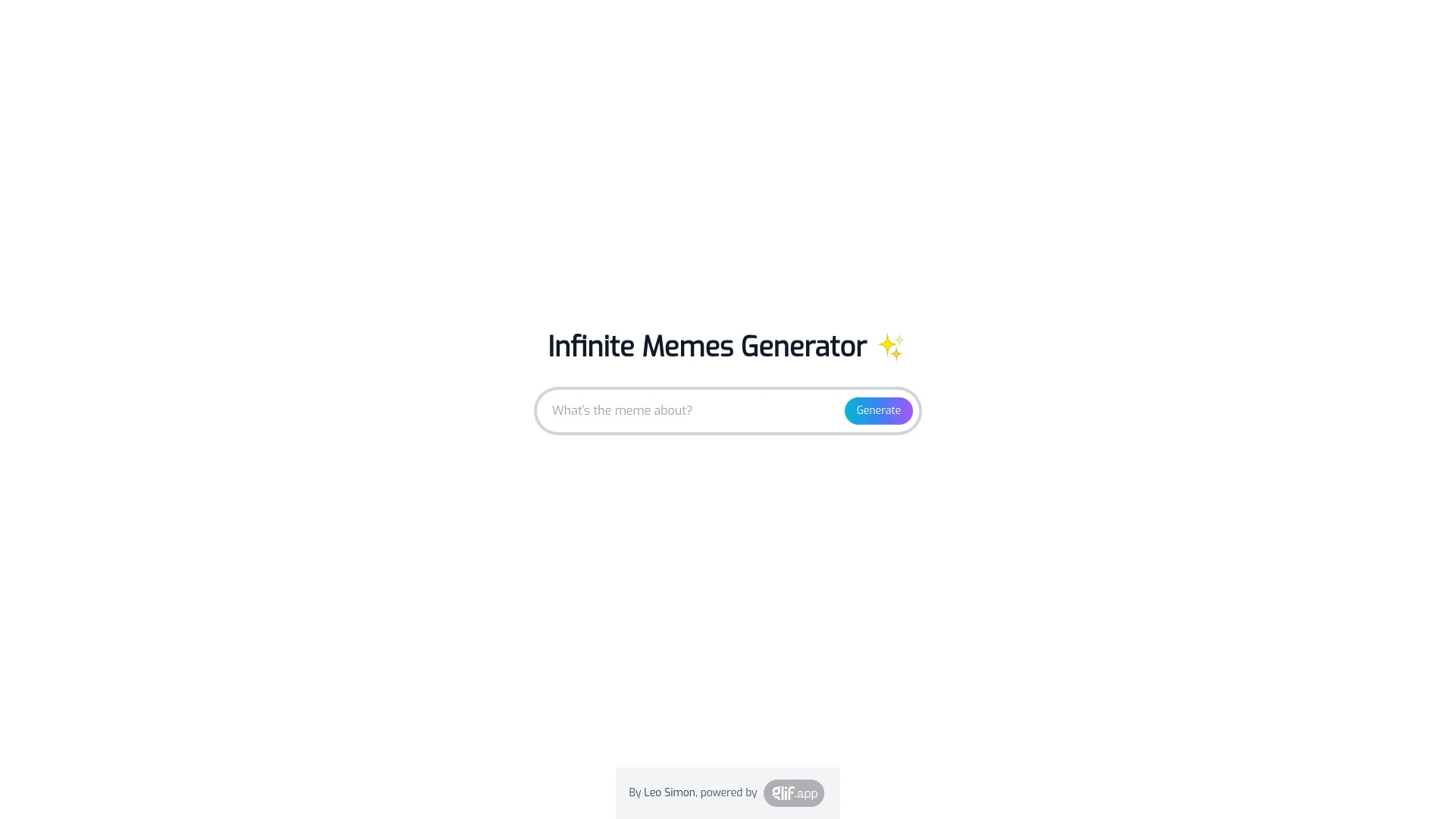 Infinite Memes Generator - AI Tool Ocean
