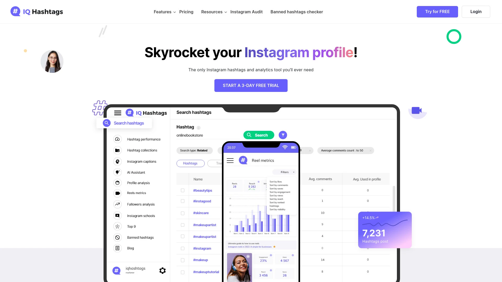 IQ Hashtags - AI Tool Ocean