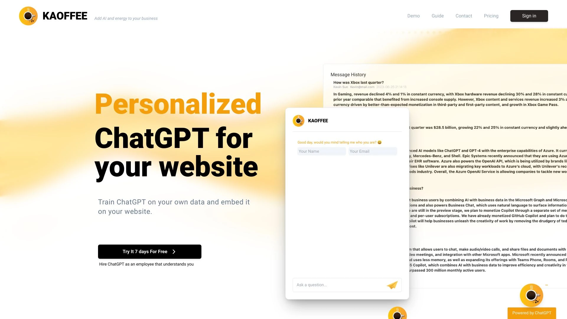 Kaoffee - AI Tool Ocean