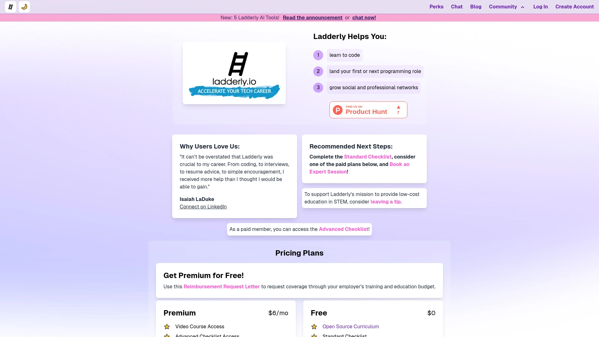 Ladderly - AI Tool Ocean