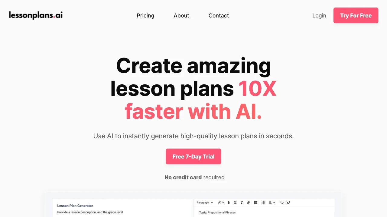 LessonPlans.ai - AI Tool Ocean