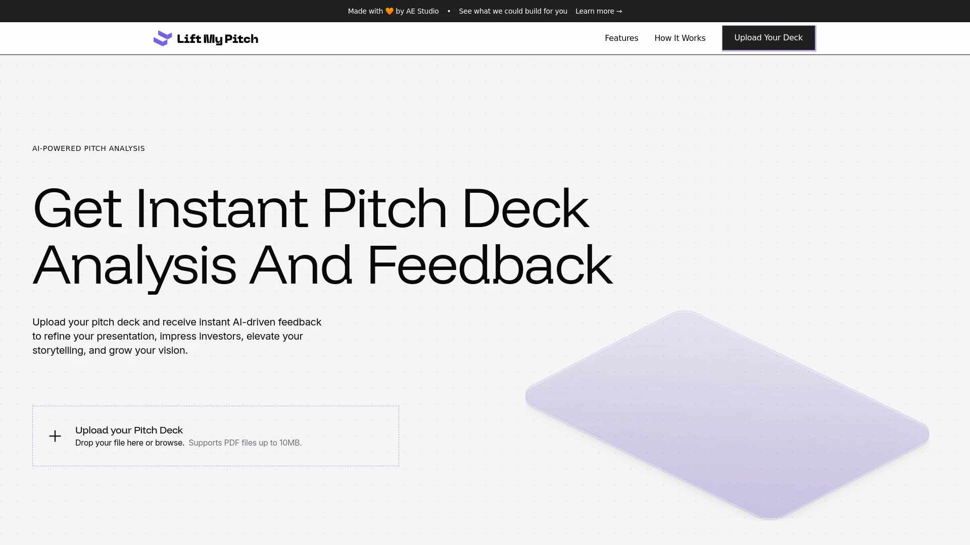 LiftMyPitch - AI Tool Ocean