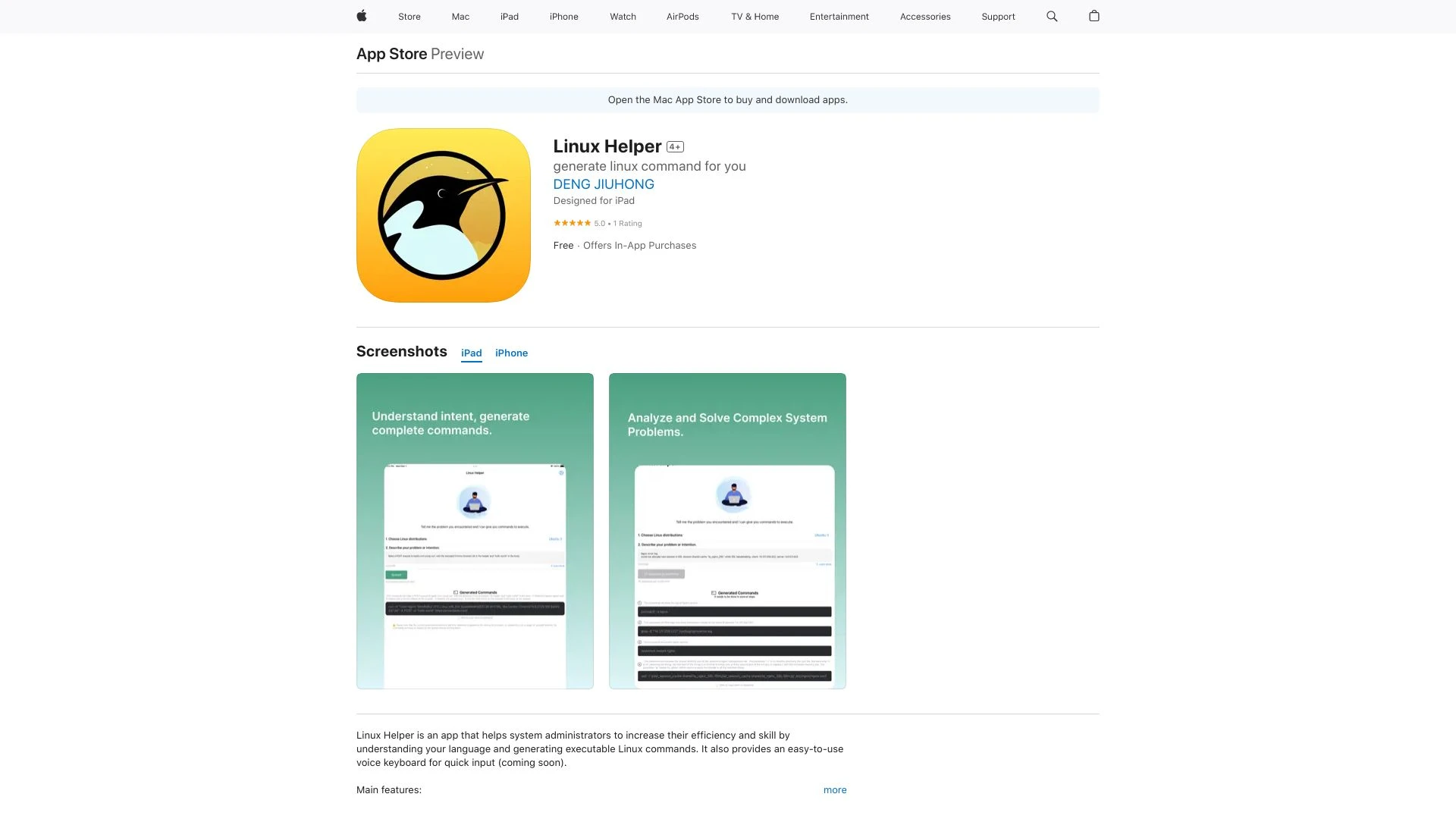 Linux Helper - AI Tool Ocean
