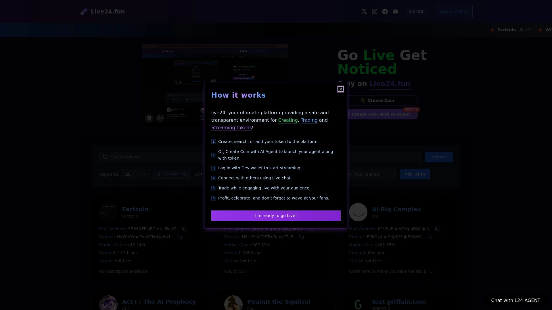Live24.fun - AI Tool Ocean