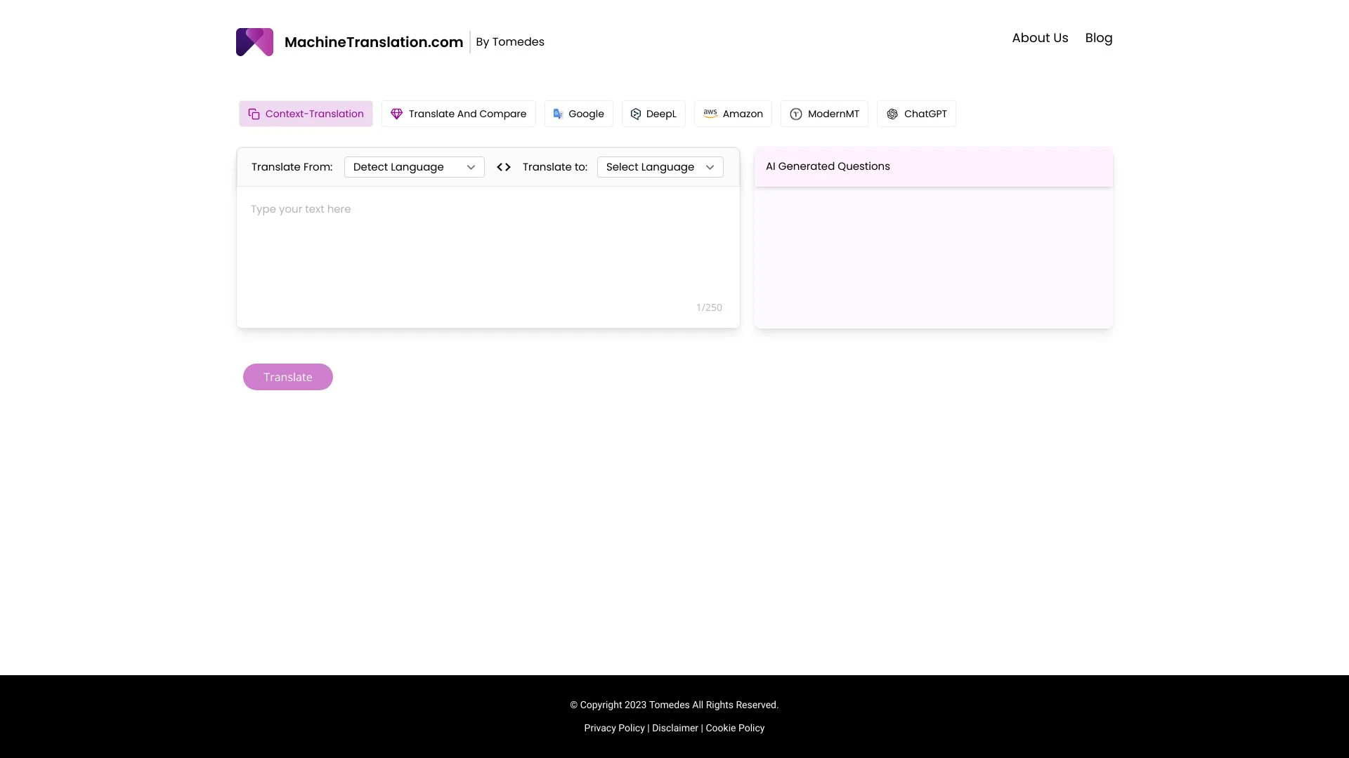MachineTranslation.com - AI Tool Ocean