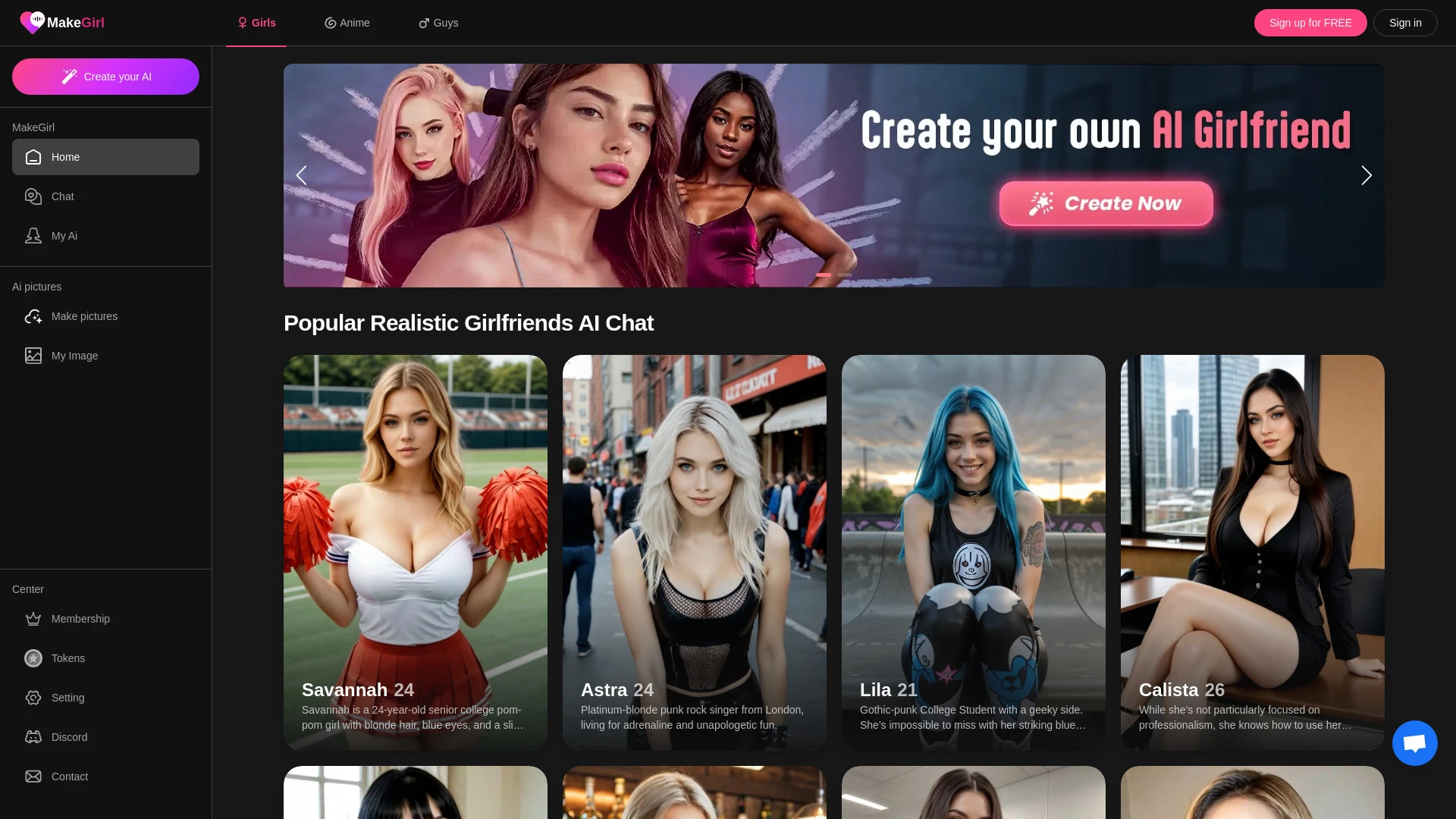 MakeGirl - AI Tool Ocean