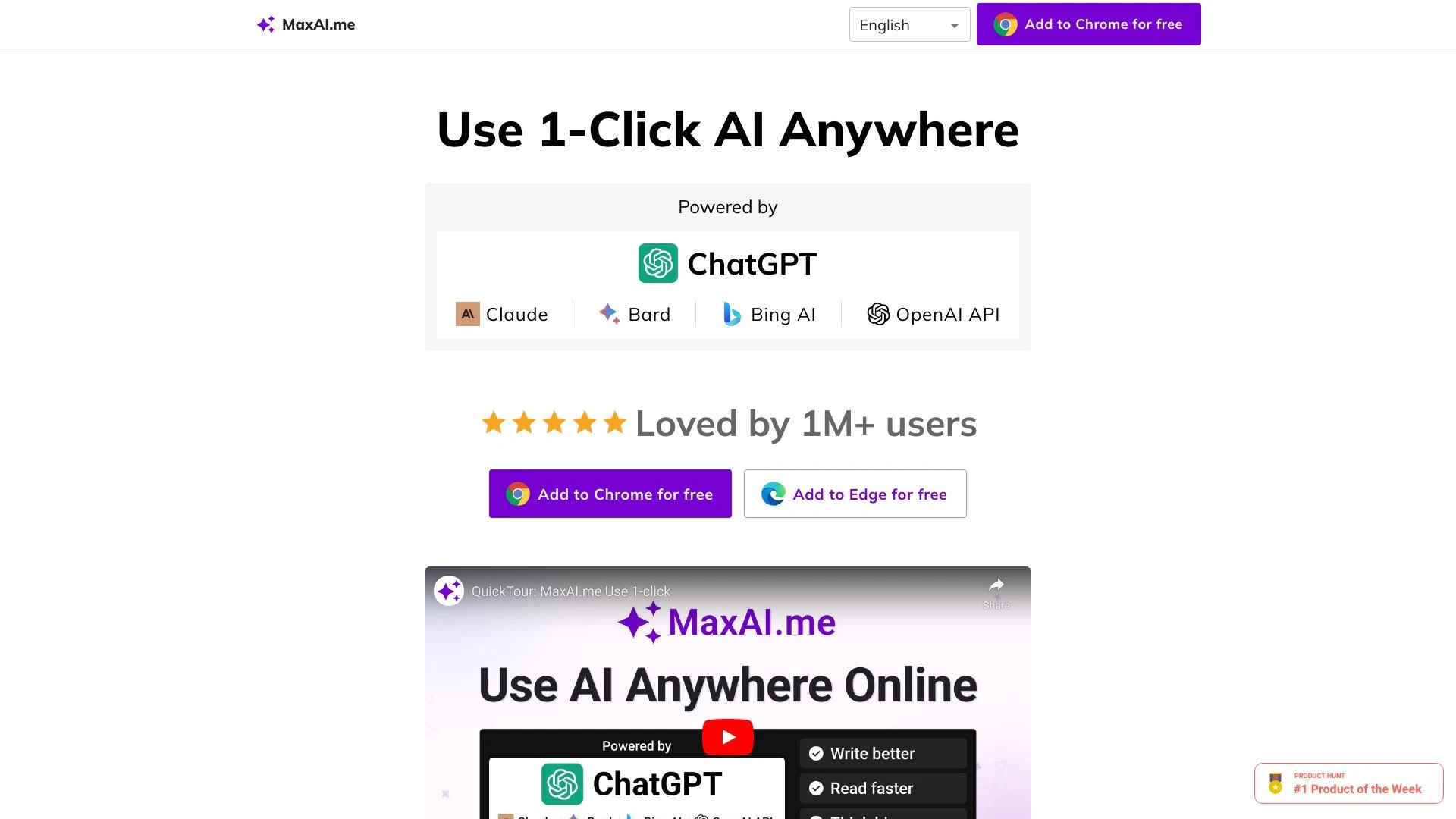 MaxAI.me - AI Tool Ocean