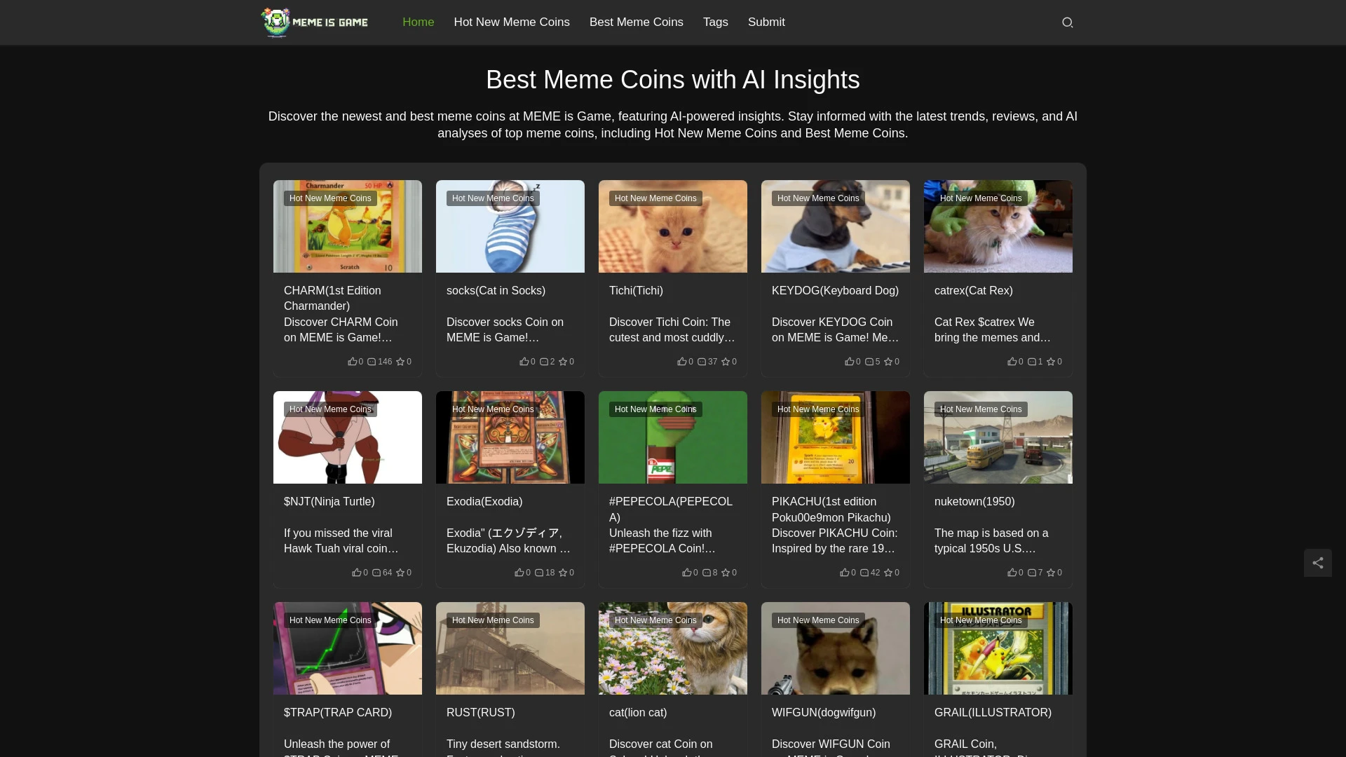 Meme is Game - AI Tool Ocean