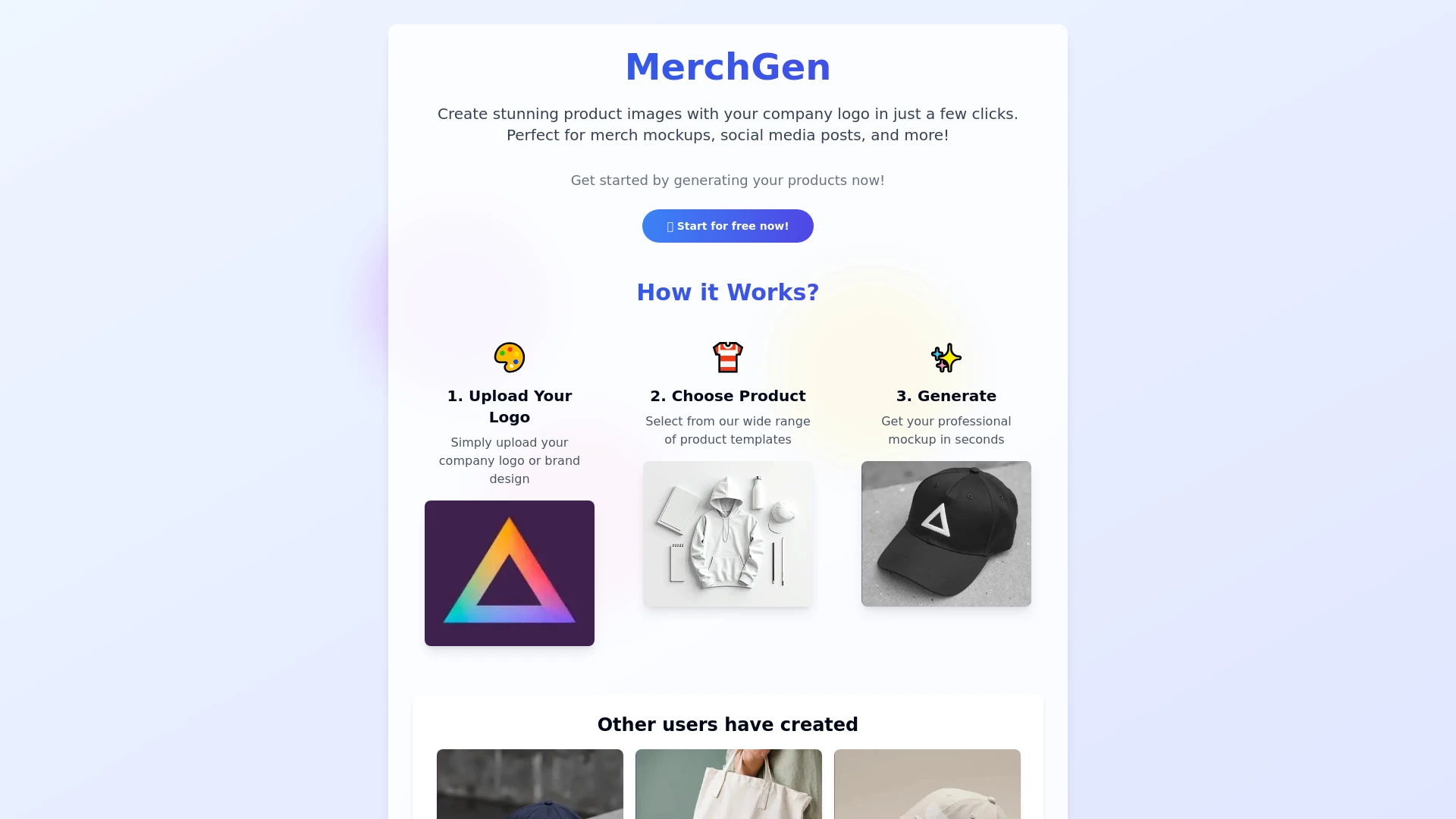 MerchGen - AI Tool Ocean