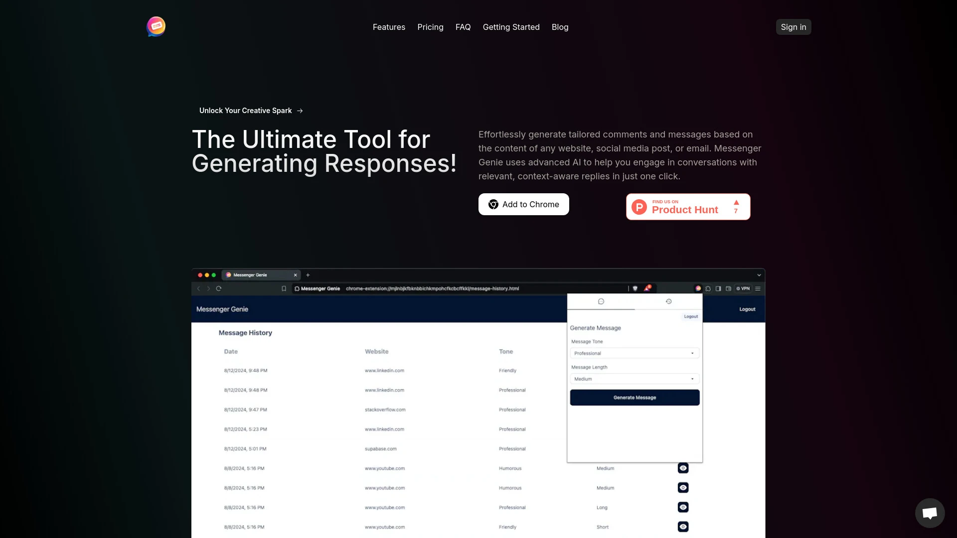 Messenger Genie - AI Tool Ocean
